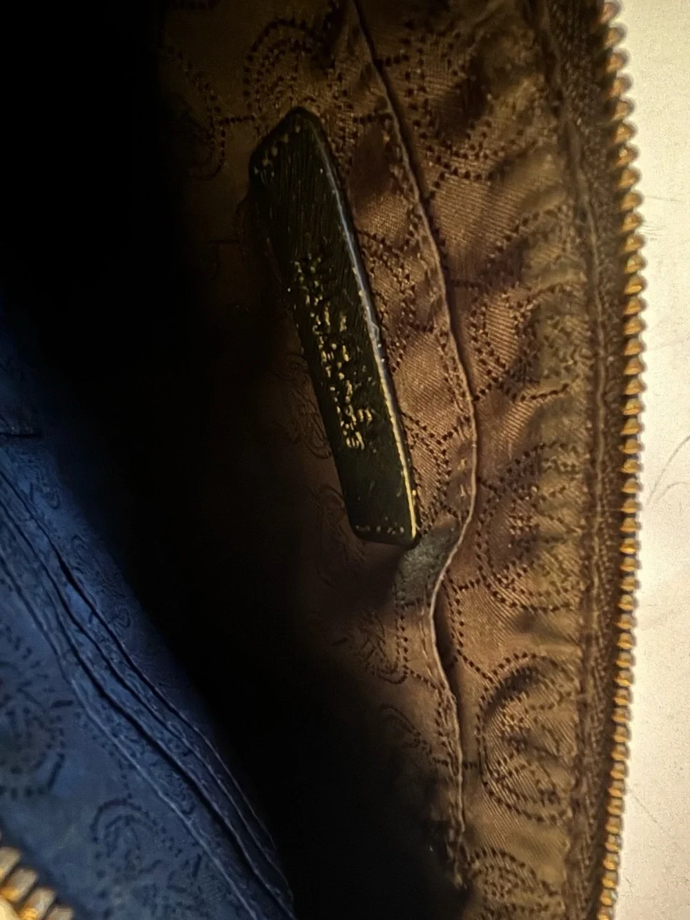 Michael Kors Black Leather Studded Zip Wristlet